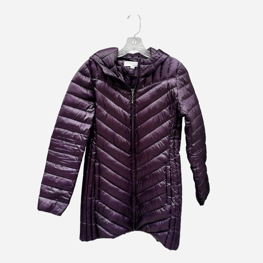 Ellen Tracy SolidCore Deep Purple Puffer Coat